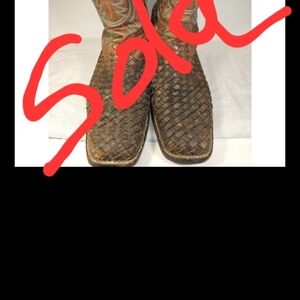 Horse Power Men's Unbeweavable Western Boot - Broad Square Toe - HP1758 Size 8 D